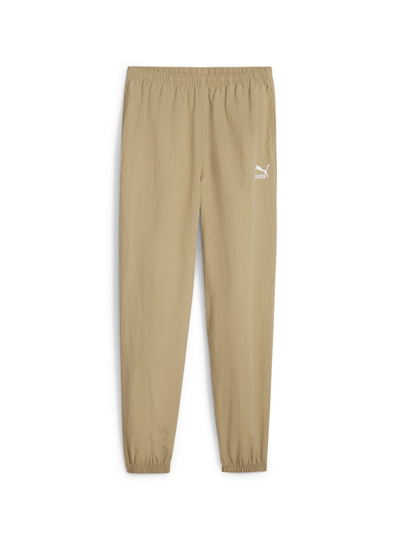 PUMA CLASSICS Womens Beige Relaxed Sweatpants - Image 1
