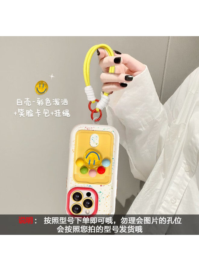 Zitai 3d Cartoon Smiley Face Iphone 12 Case With Hanging Rope - Image 4