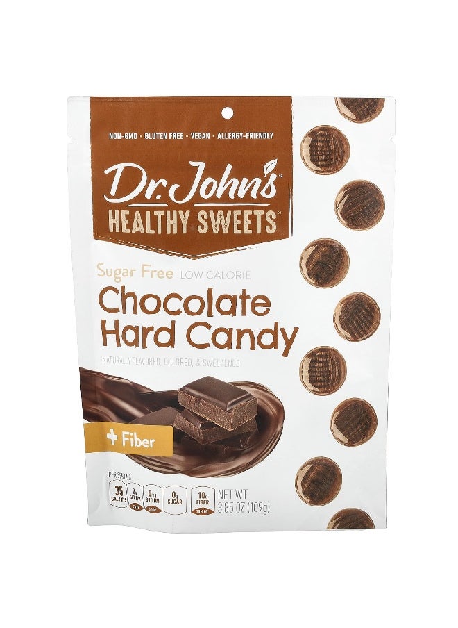 Dr. John's Healthy Sweets Dr. John's Healthy Sweets, Chocolate Hard Candy, + Fiber, Sugar Free, 3.85 oz (109 g)  - Image 1