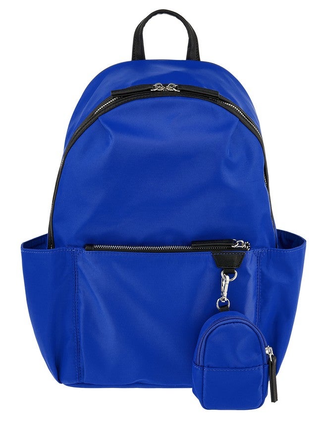 Accessorize London Women's Faux Leather Blue Donna Backpack - Image 1