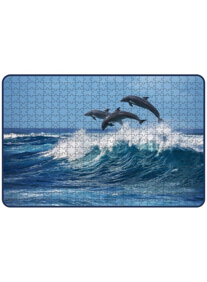 Webby Three Beautiful Dolphins Jigsaw Puzzle, 500 Pieces - Image 2