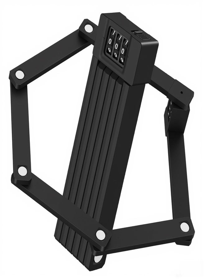 Diyife Mini Folding Bike Lock, [2.36ft/72cm] 3-Digit Combination Bicycle Lock, 360° Rotation Waterproof Anti-Theft Alloy Steel Foldable Lock with Bracket for Ebike Scooter Motorcycle - Image 1