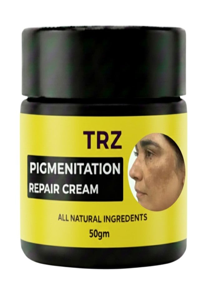 TRZ Bye Bye Pigmentation Cream | Hydrating & Lightweight Formula | For Men & Women | Pack of 1 (50 Gram) TRZ Anti Acne & Hyperpigmentation for Women/Men - Image 1