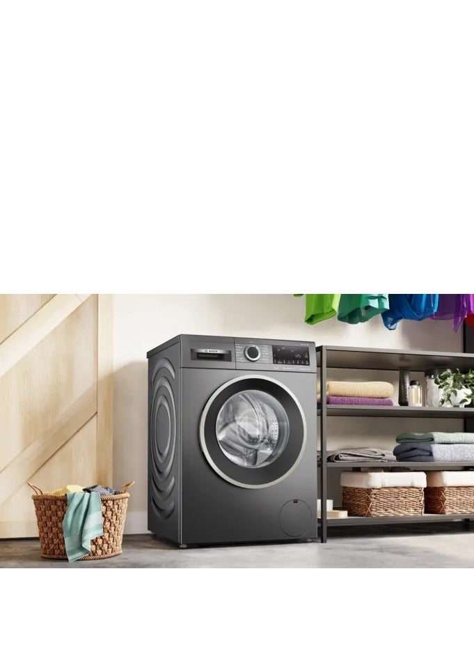 Bosch Washing machine 9 kg frontloader 15 programmes 1400 rpm Series 4 Eco Silence Drive Colour Graphite WGA244ZREG WGA244ZREG Grey - Image 2