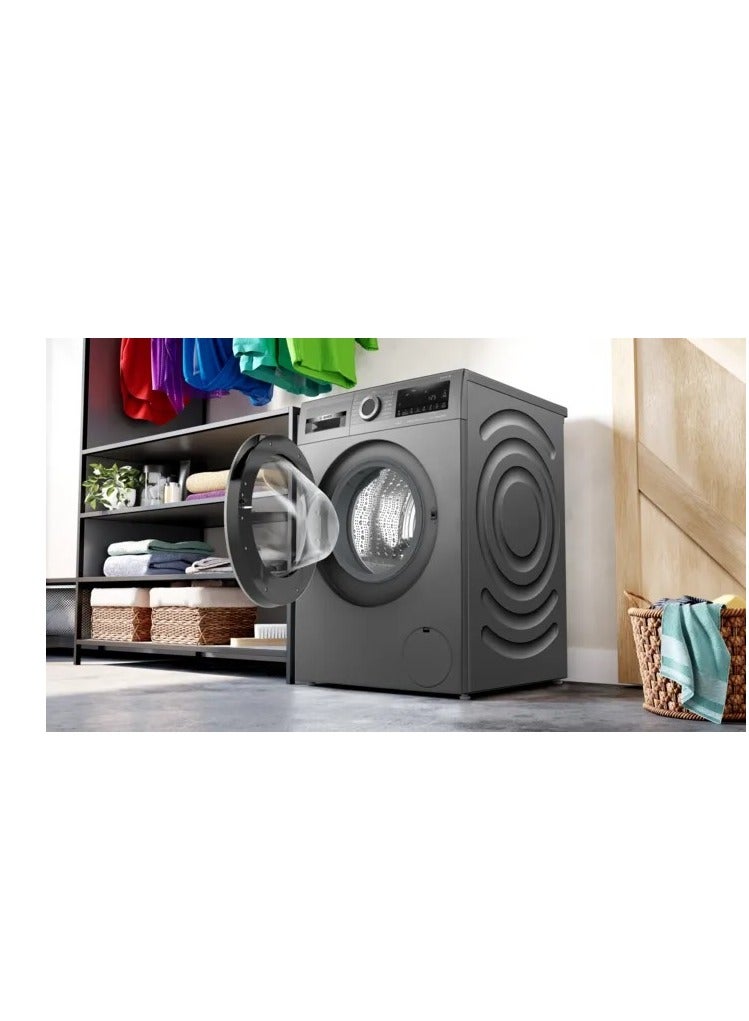 Bosch Washing machine 9 kg frontloader 15 programmes 1400 rpm Series 4 Eco Silence Drive Colour Graphite WGA244ZREG WGA244ZREG Grey - Image 5
