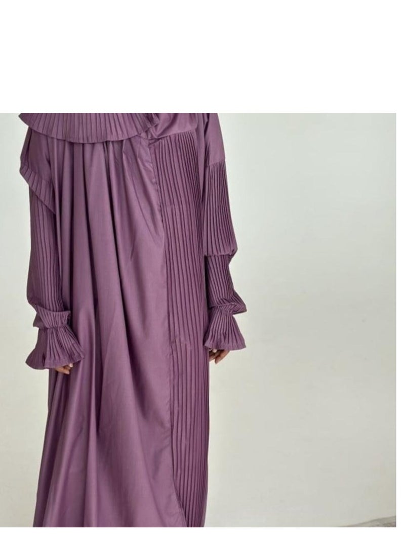 مون 2/شرشف صلاة مرد قطن ناعم ومريح للغاية  يتضمن طرحة ويغطي الجسم بالكامل بمقاس موحد وواسع مناسب لجميع الأجسام - Image 3