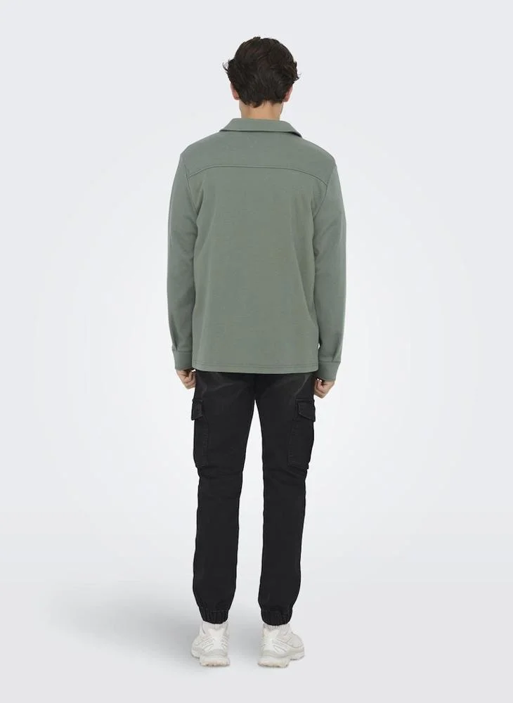 اونلي اند سانز Onsnewkodyl Pocket Detail Relaxed Fit Shirt