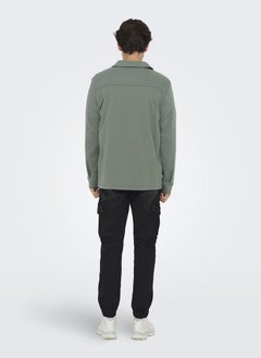 Only & Sons Onsnewkodyl Pocket Detail Relaxed Fit Shirt  - Image 2