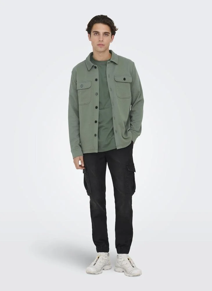 Only & Sons Onsnewkodyl Pocket Detail Relaxed Fit Shirt