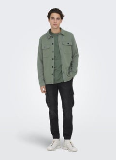 Only & Sons Onsnewkodyl Pocket Detail Relaxed Fit Shirt  - Image 3