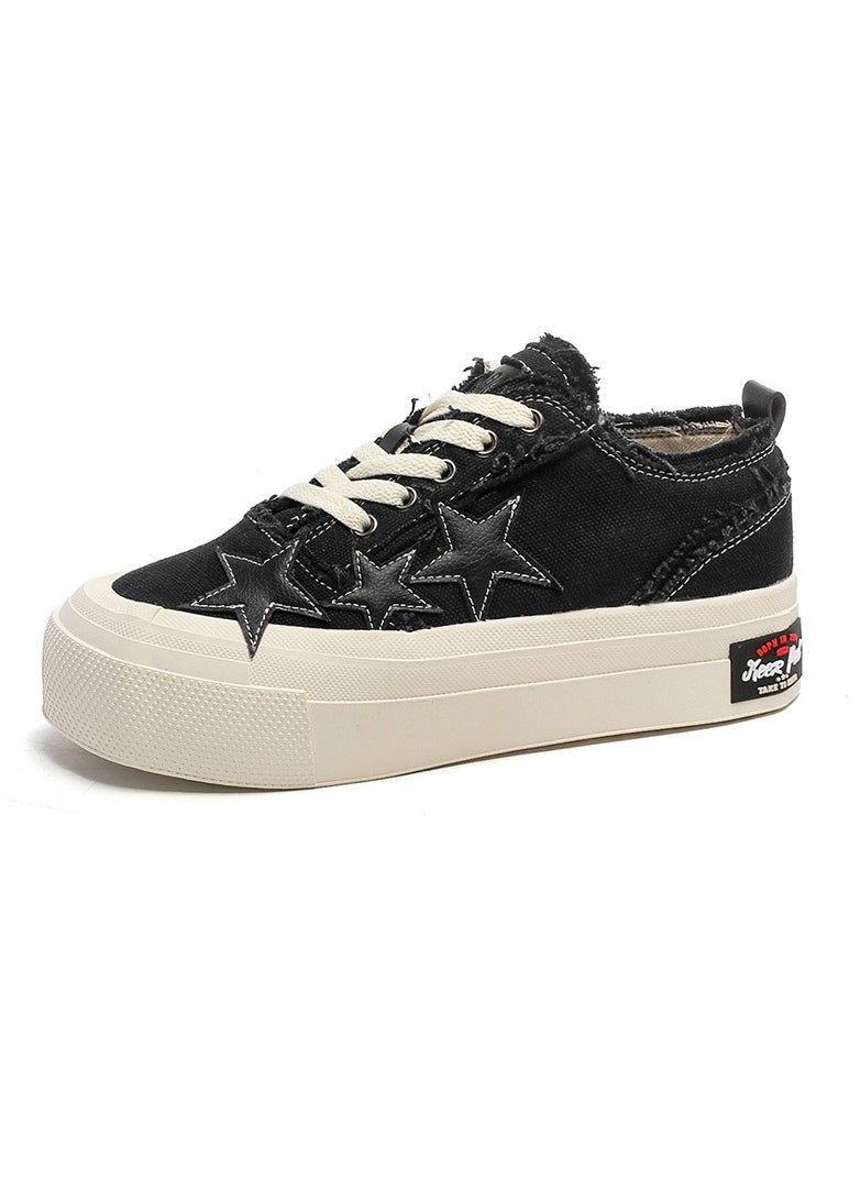 KUYING - Dad's Shoes Thick Sole Sports Shoes Hong Kong Style Couple's Versatile Dissolved Bread Shoes - Image 1