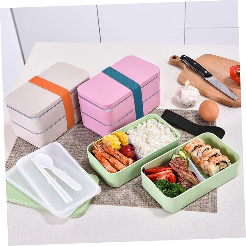 4 Pack High Elastic Lunch Box Straps Reusable Meal Prep Bands for School Outdoor Use - Image 5