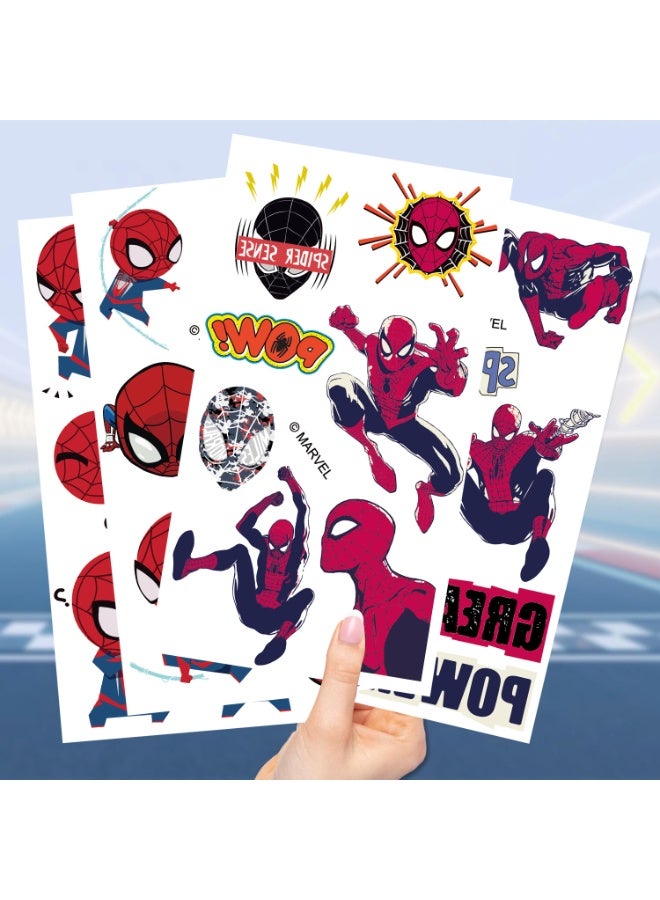 NIBEMINENT 10 Pcs Cartoon Spider-Man Deco Kit Waterproof Stickers, High Definition Printing Bright Colors, Suitable for Laptop Skateboard Luggage Water Bottle Guitar DIY - Image 2