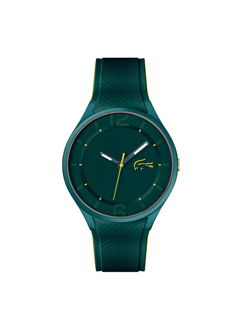 LACOSTE - ساعة رجالية دائرية أنالوج بعلبة خضراء - 2011330 - Image 1