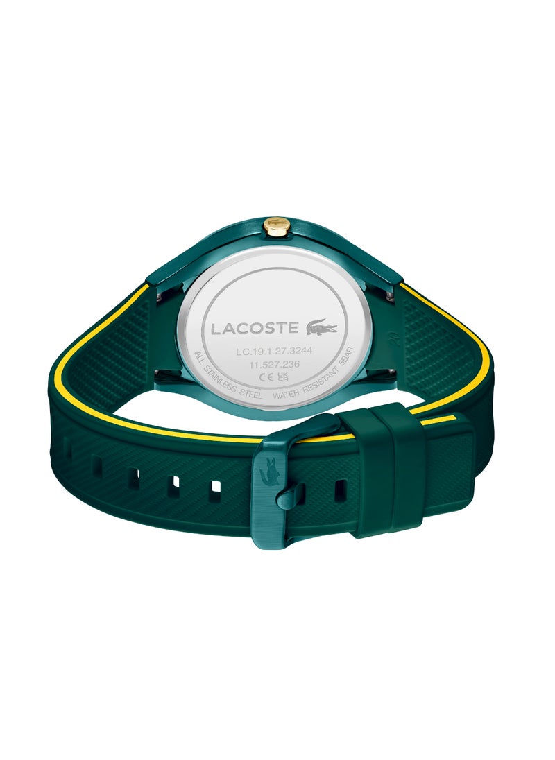LACOSTE - ساعة رجالية دائرية أنالوج بعلبة خضراء - 2011330 - Image 1