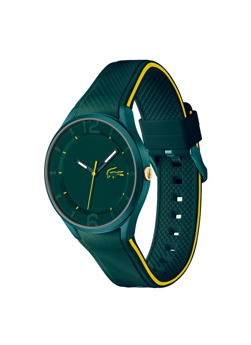 LACOSTE - ساعة رجالية دائرية أنالوج بعلبة خضراء - 2011330 - Image 1