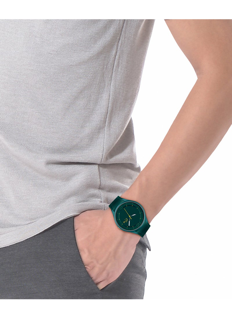 LACOSTE - ساعة رجالية دائرية أنالوج بعلبة خضراء - 2011330 - Image 1