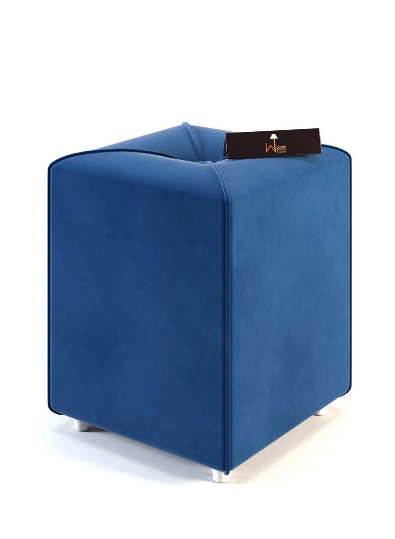 Wooden Twist Soft Comfortable Cushion Ottoman Stool  - Image 2