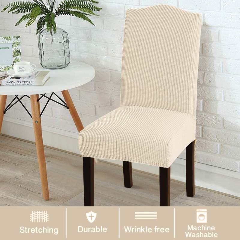 Dining Chair Covers 2 Pack Stretch Parsons Chair Slipcovers - Snug Fit Washable Removable Chair Furniture Protector for Dining Room Decor - Image 2