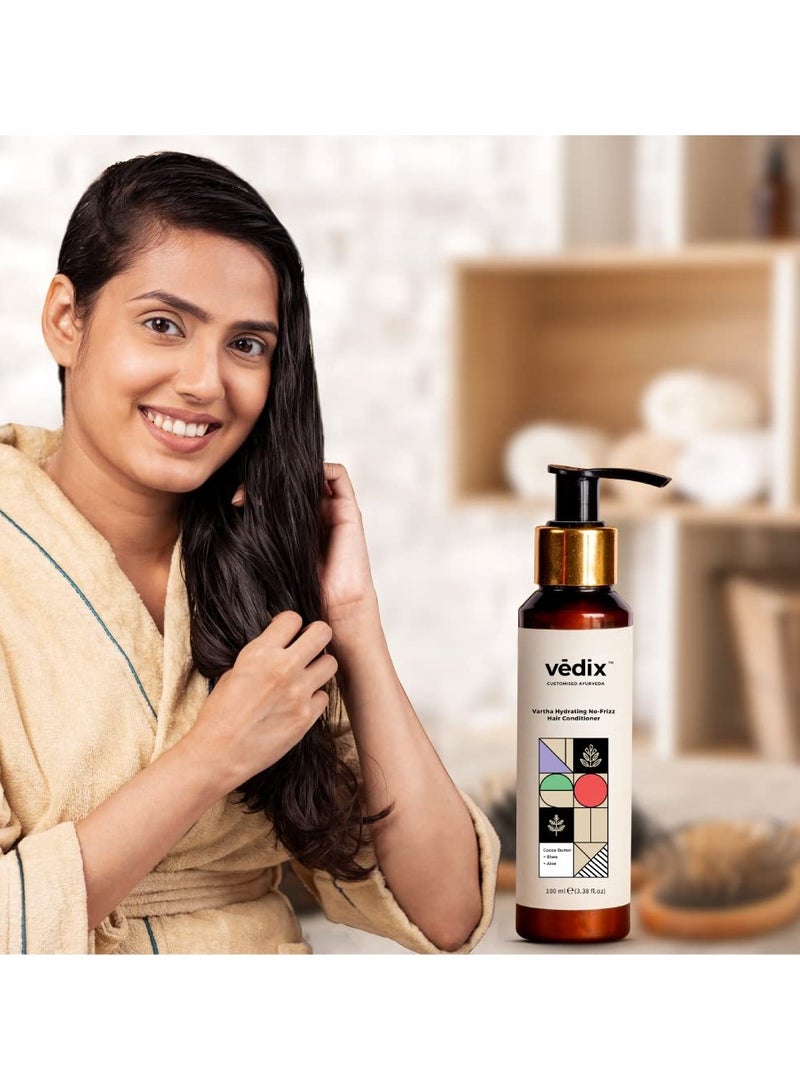 Vedix Conditioner, Ayurvedic Vartha Hydrating No-Frizz Hair Conditioner With Rice Water + Fenugreek + Mango Butterfor Frizz-Free Hair - 100 ml - Image 2