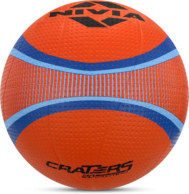 نيفيا كرة طائرة Craters – برتقالي/بنفسجي، متينة، كرة طائرة احترافية للملاعب الداخلية والخارجية للتدريب والمباريات - Image 5