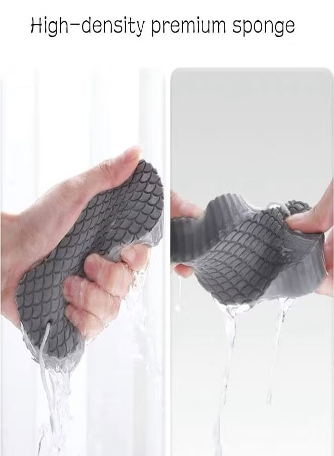 Ultra-Soft Exfoliating Bath Sponges with Hanging Hooks - Gentle Body Scrubber & Spa Exfoliator - Image 5