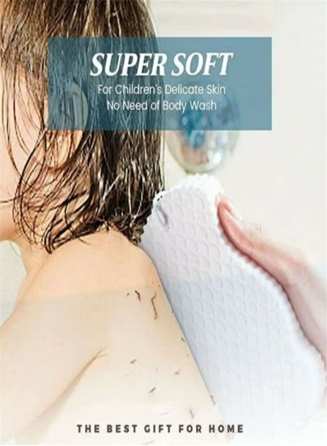 Ultra-Soft Exfoliating Bath Sponges with Hanging Hooks - Gentle Body Scrubber & Spa Exfoliator - Image 3