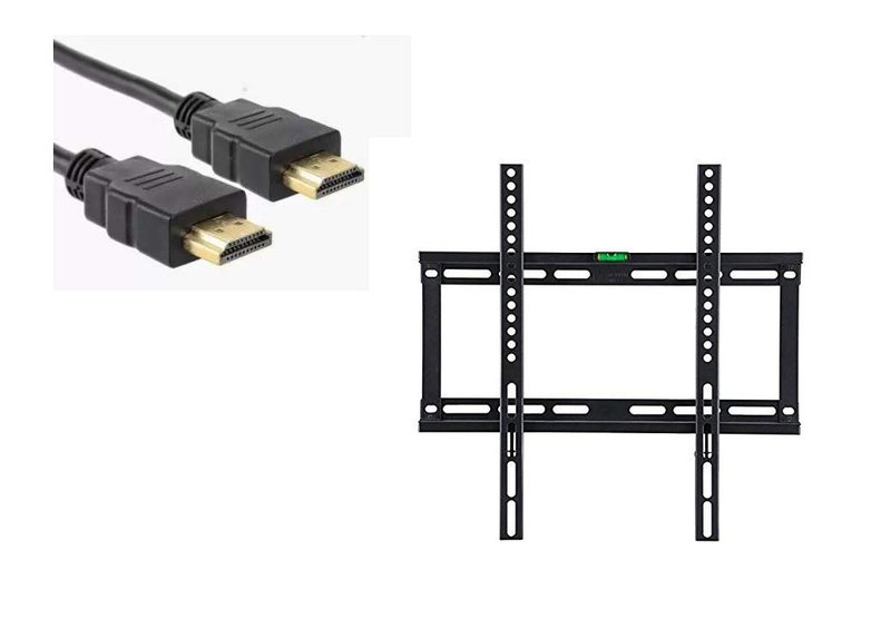 Gadget Wagon 32 to 55 Inches LED TV Wall Mount with 2 M HDMI Cable | 40 Kgs Weight Capacity | Heavy Duty - Image 1