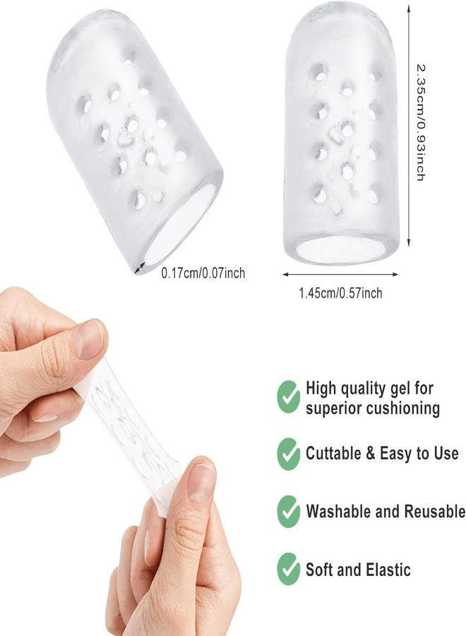 PRAMANTA Toe Guard for Shoe Filling Men Women Toe Protector Silicone Toes Cover Sleeves with Breathable Holes (1Pack of 10pcs) - Image 5