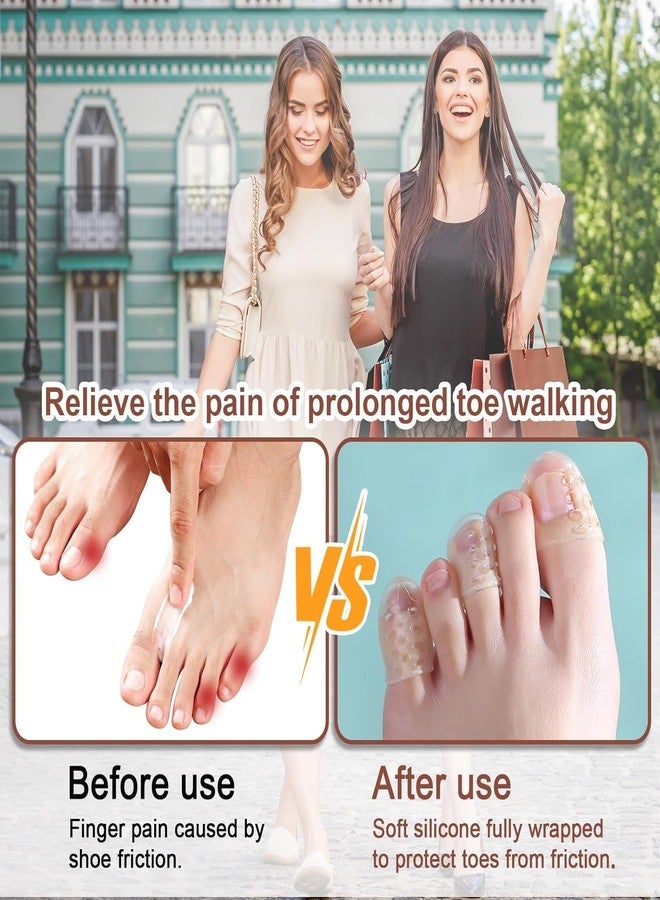PRAMANTA Toe Guard for Shoe Filling Men Women Toe Protector Silicone Toes Cover Sleeves with Breathable Holes (1Pack of 10pcs) - Image 4