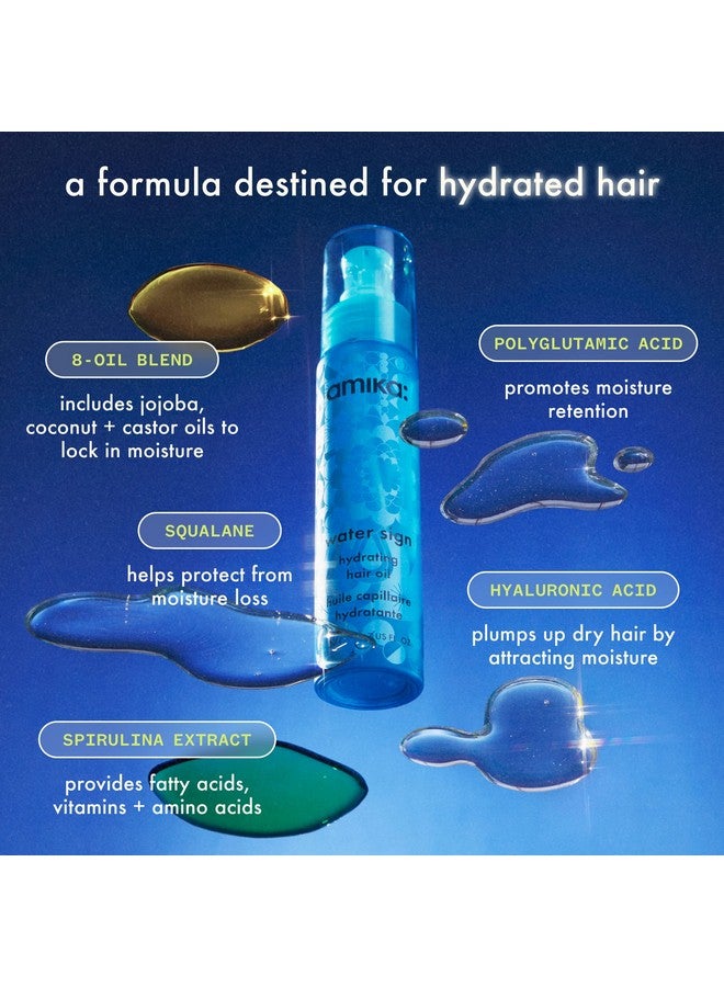 amika . Water Sign Hydrating Hair Oil With Hyaluronic Acid - Image 5