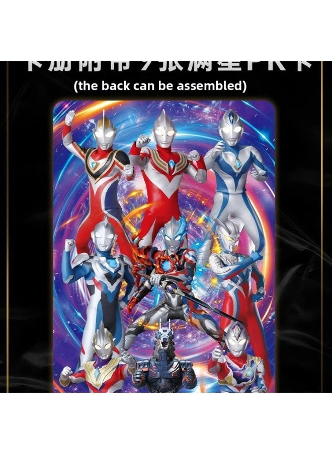 Generic - Card Game Ultraman Card Collection Book Authentic Peripheral Large Collection Book Jiugongge Storage Large Card Book Honor Edition-Color:Deluxe Version Of Collection Book (only 9 PR Full Star Cards) - Image 1