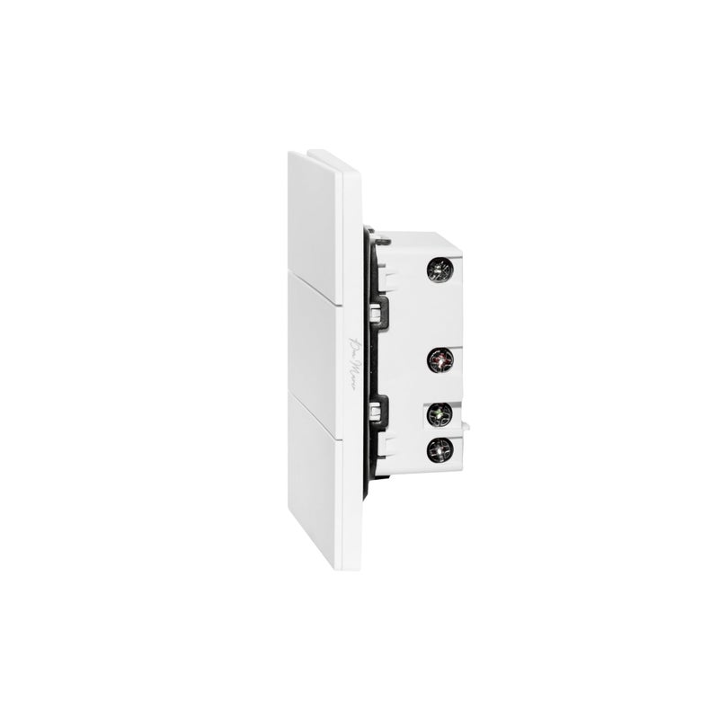 Donmarco Ultra Thin 3 Gang 1 Way Light Switch – 250V 10A, Premium Plastic Material, Modern & Durable, Fire-Resistant Electric Switch, 15-Year Warranty, Wall Switch for Home and Office (Matt White) - Image 3