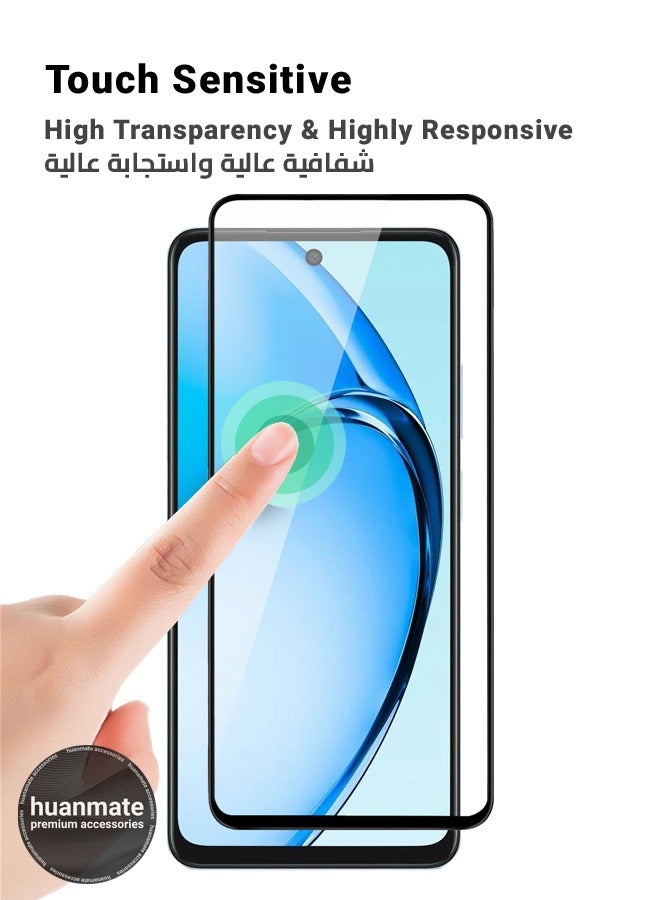huanmate Screen Protector For Oppo A60 – Premium Edge to Edge Tempered Glass, High Transparency, Delicate Touch, Anti-Explosion, Smooth Arc Edges, Easy Installation  - Image 3