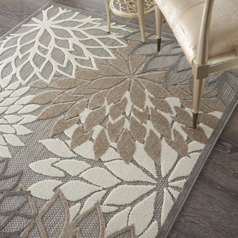 Nourison Home Aloha Natural 3'6" x 5'6" Area Rug - Easy Clean, Non Shedding, Bed Room, Living Room, Dining Room, Kitchen (4' x 6') - Image 4