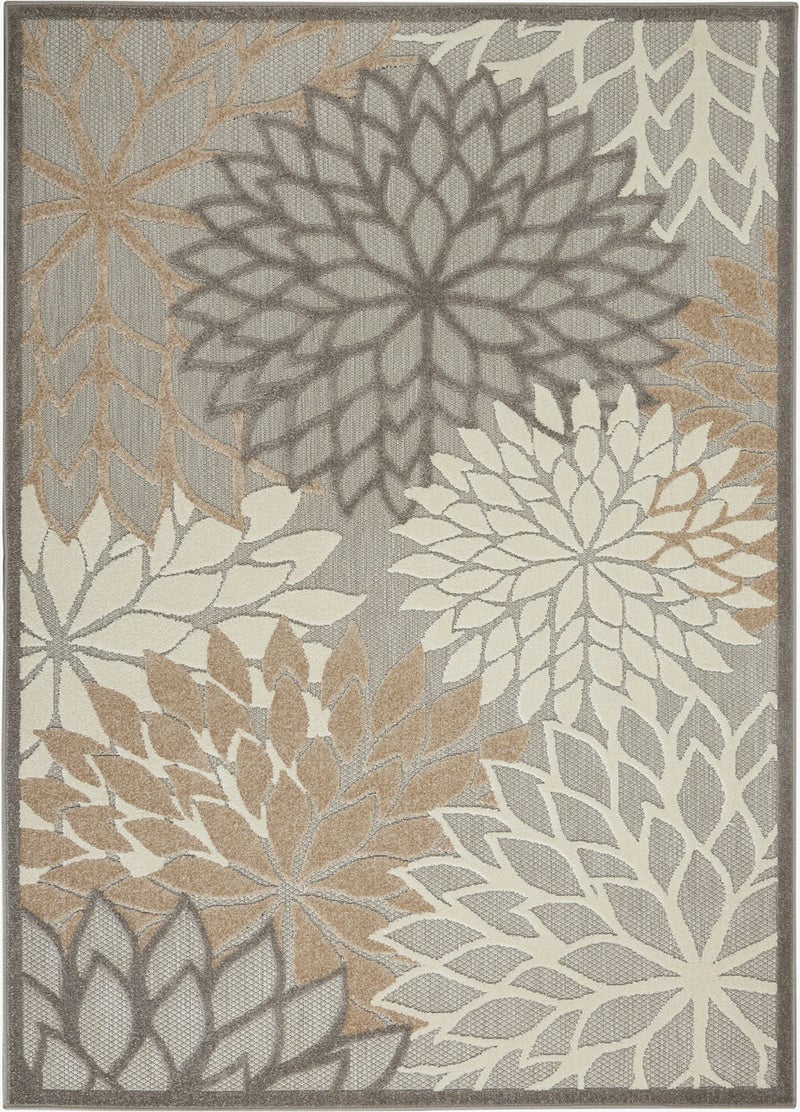 Nourison Home Aloha Natural 3'6" x 5'6" Area Rug - Easy Clean, Non Shedding, Bed Room, Living Room, Dining Room, Kitchen (4' x 6') - Image 2