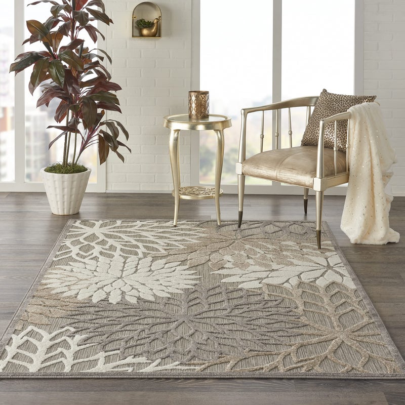 Nourison Home Aloha Natural 3'6" x 5'6" Area Rug - Easy Clean, Non Shedding, Bed Room, Living Room, Dining Room, Kitchen (4' x 6') - Image 3