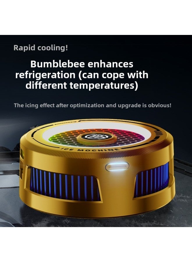 Bumblebee AL19 Icing Semiconductor Mobile Phone Radiator Cooling Artifact Magnetic Back Clip Universal-color:【al19 Ice Style】 Contains 2 Finger Cots - Image 5