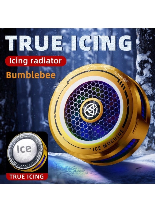 Bumblebee AL19 Icing Semiconductor Mobile Phone Radiator Cooling Artifact Magnetic Back Clip Universal-color:【al19 Ice Style】 Contains 2 Finger Cots - Image 2