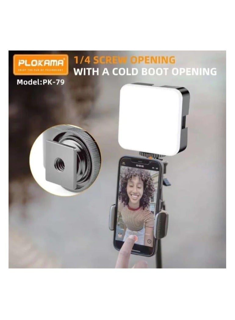 PLOKAMA Ring Light Selfie for Mobile Phone LED Camera Light with 3 Pen Batteries for Video Shooting, Laptop Lamp for Video Conference (3 Levels White Light plokama - Image 1