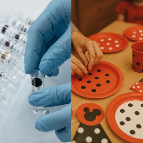 ChromaLabel 1/4 Inch Circle Sticker Labels, Easy to Write on Colored Dot Stickers with Handy Dispenser, Round Color Coding Labels - 1000 Sticky Dots, Black Stickers - Image 5