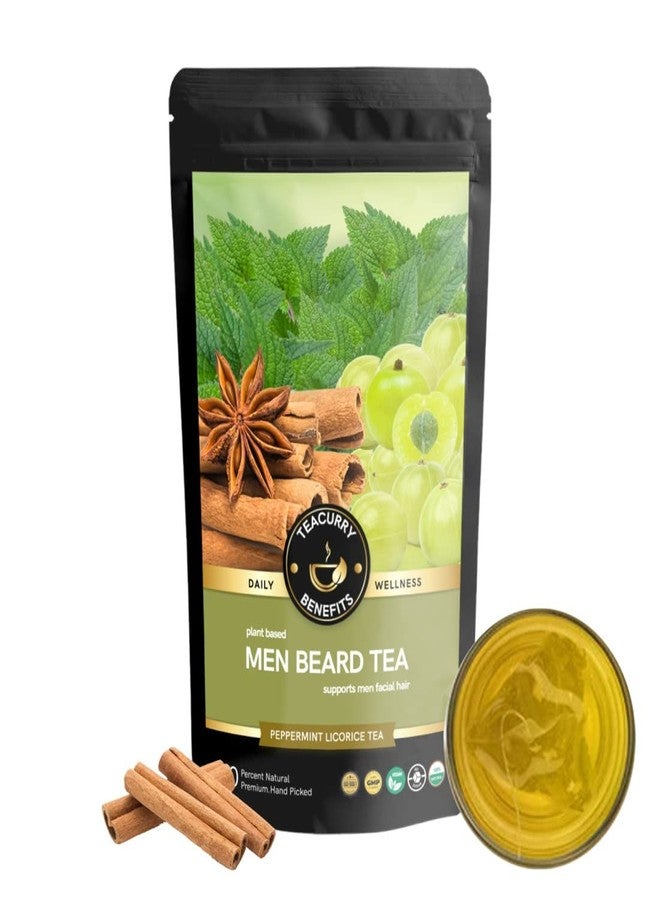 TEACURRY Beard Tea (2 Month Pack | 200 Grams) - Helps with Hair Growth, Shine, Repair & Strength - Image 1