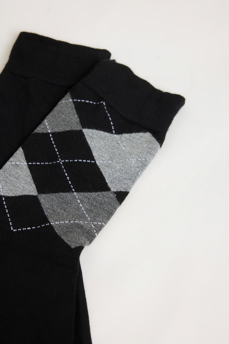 DeFacto Black Boy Seamless 2 Piece Bamboo Long Socks Casual - Image 4