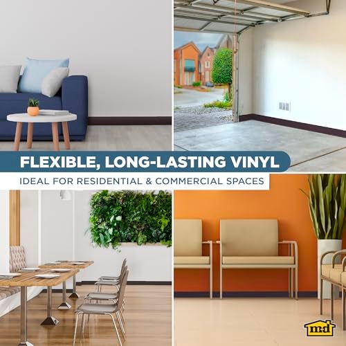 M-D Building Products 93161 4 in. x 20 ft. Brown Self-Stick Vinyl Wall Base - Image 5