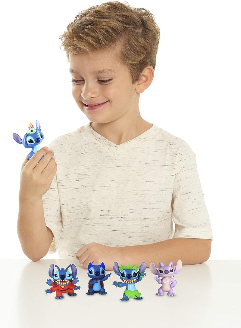 Just Play Disney Lilo & Stitch Collectible Stitch Action Figure Set – 5-Piece Mini Figurines | Cute Alien Toy Set for Kids, Cake Toppers, Birthday Gifts, Party Decorations & Fans of Stitch Characters  - Image 4