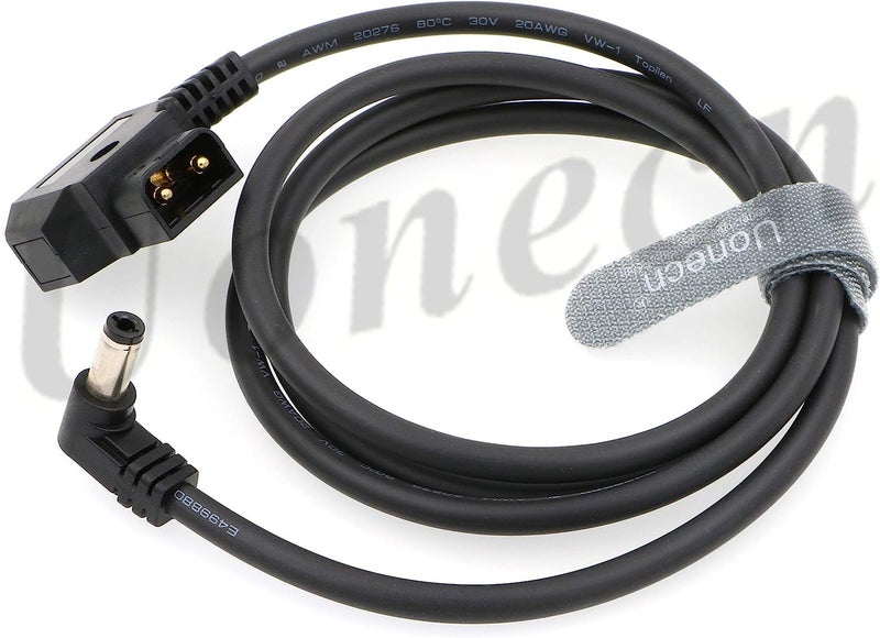 Uonecn كابل طاقة Uonecn 1M بزاوية قائمة DC إلى Dtap 12V 2.1mm لشاشات KiPRO LCD وأجهزة Lectrosonic وLowel Blender LED Power Tap-Lectro - Image 2
