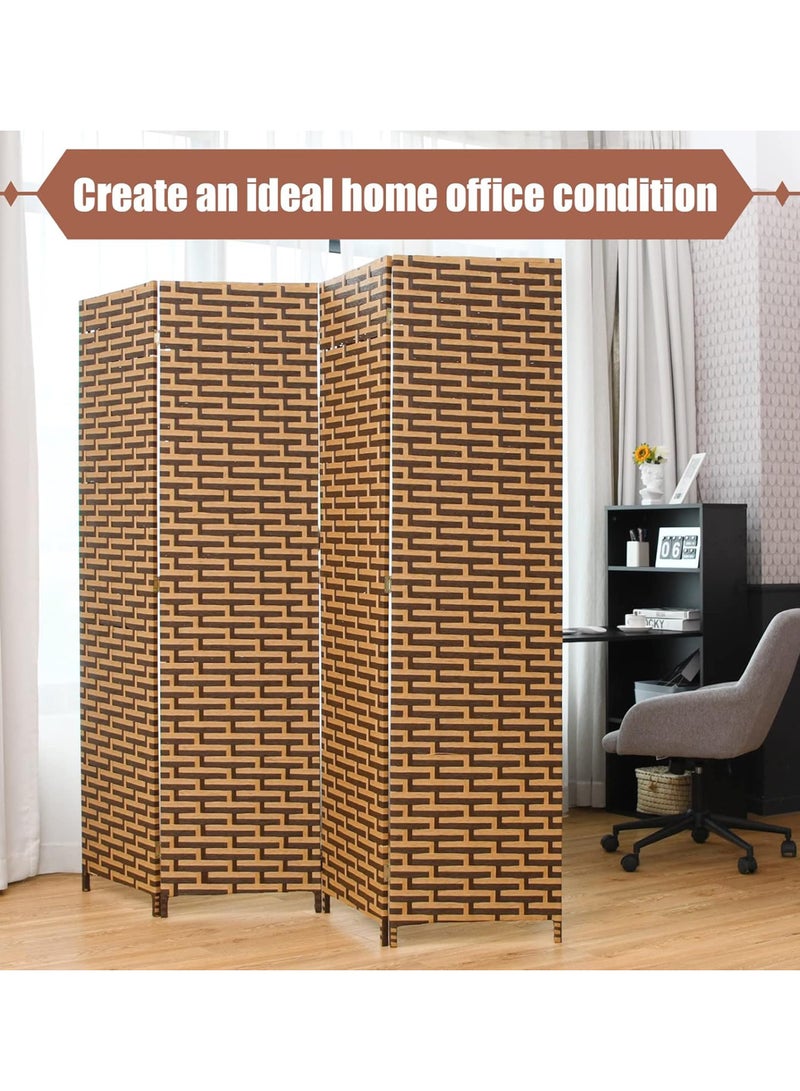 Living Set of 2 Pieces Room Divider Room Partition, Foldable Freestanding 200*180 CM - Image 3