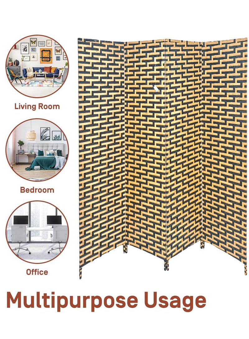 Living Set of 2 Pieces Room Divider Room Partition, Foldable Freestanding 200*180 CM - Image 4