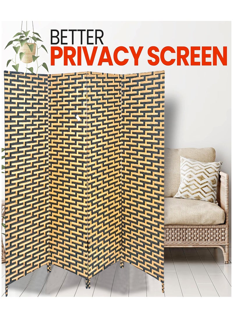 Living Set of 2 Pieces Room Divider Room Partition, Foldable Freestanding 200*180 CM - Image 5