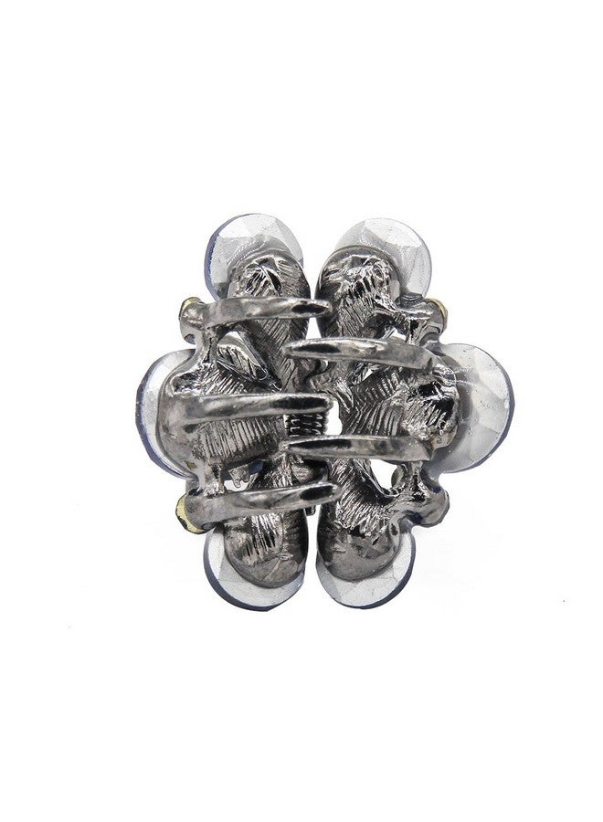 كاريد مشبك شعر على شكل مخلب فراشة مرصع بأحجار الراين من كاردي، مقاس 1.2 بوصة، مشبك شعر على شكل فيونكة كريستالية للفتيات والنساء، عبوة من 6 قطع - Image 5